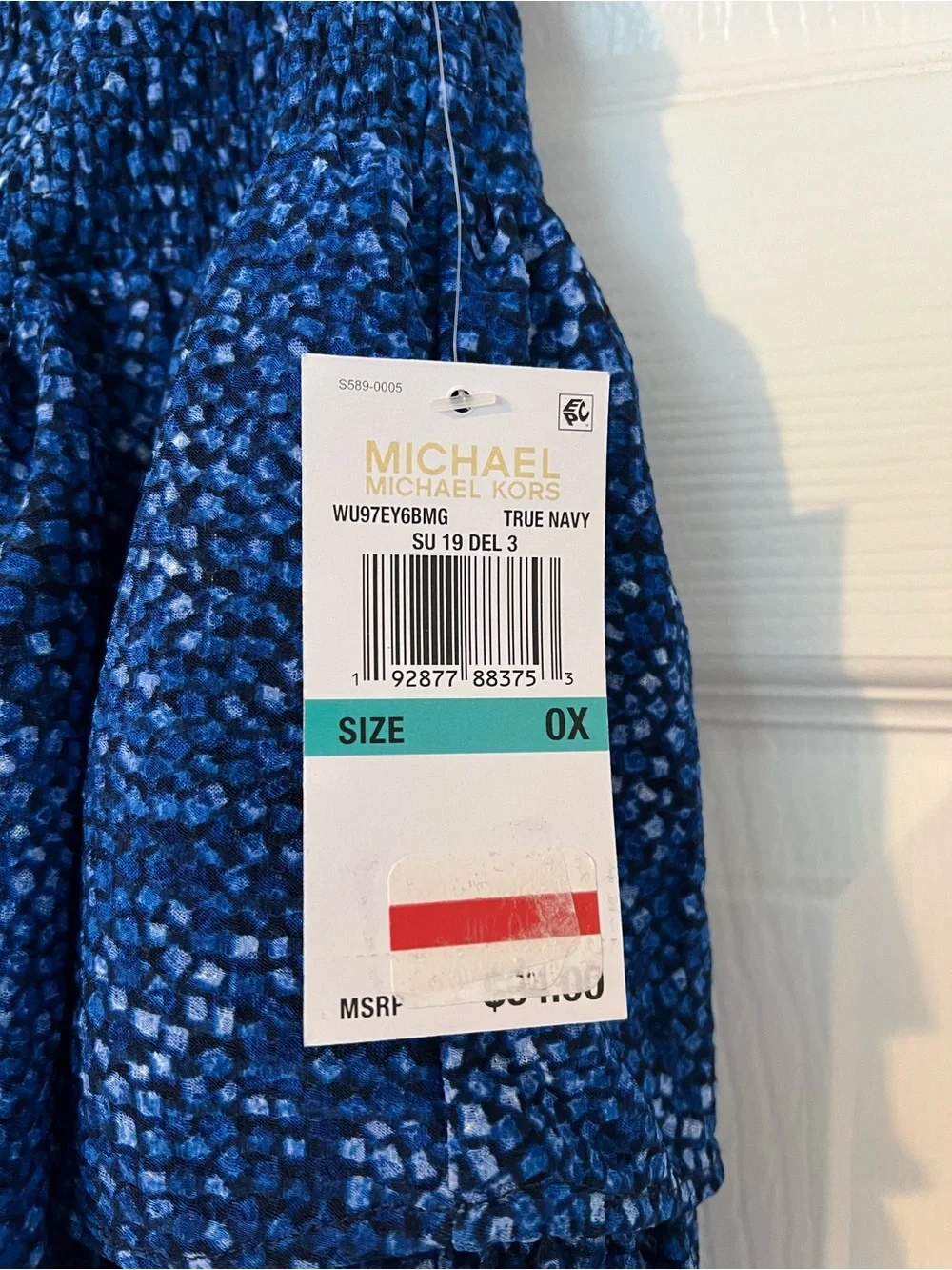 MICHAEL Michael Kors Blue Tiered Ruffle Skirt NWT